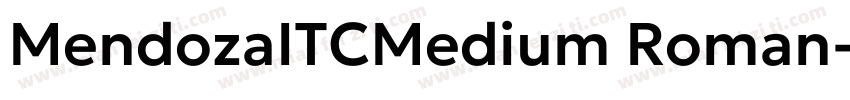 MendozaITCMedium Roman字体转换